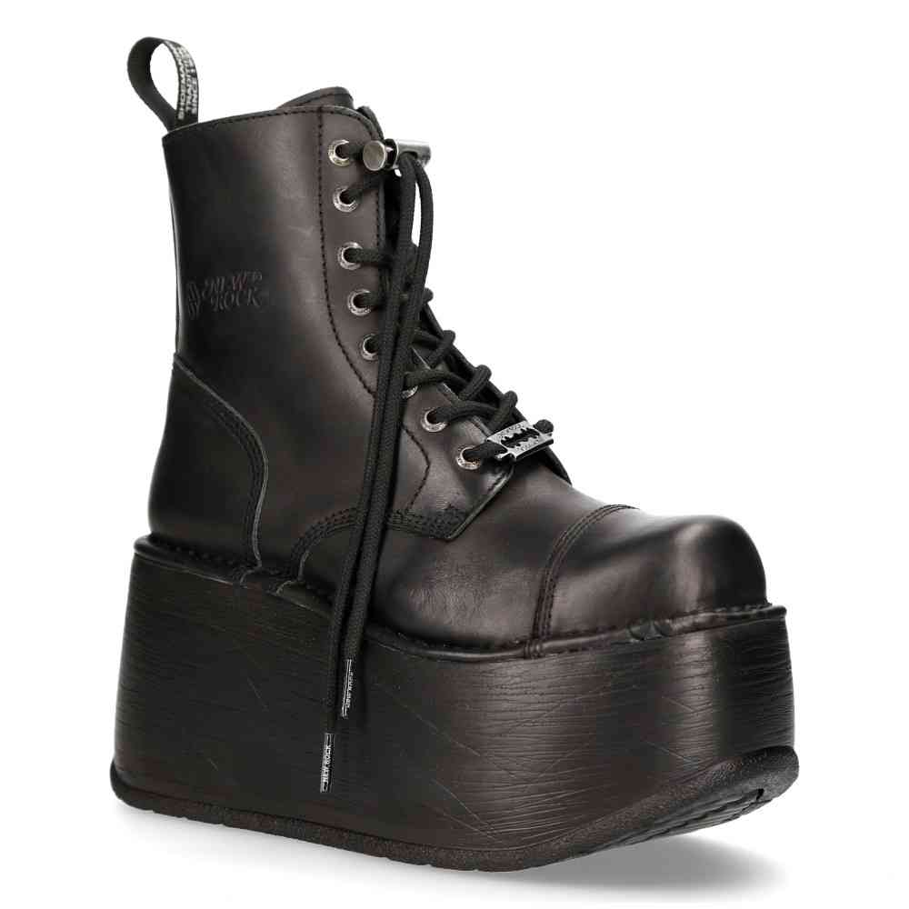 New Rock - M-NEWMILI083C-C16 Plateau Laarzen - Zwart